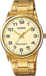 Zegarek Casio Zegarek marki Casio model MTP-V001G kolor Zółty. Akcesoria męski. Sezon: Cały rok NoSize. Żółte zegarki męskie Casio. Za 170.72 zł.