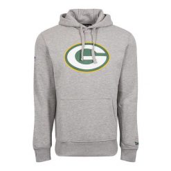 Bluza z kapturem Green Bay Packers NFL. Szare bluzy z kapturem męskie New Era, m, bez wzorów, z kapturem. Za 294.50 zł.