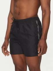 Calvin Klein Swimwear Szorty kąpielowe KM0KM01109 Czarny Regular Fit. Czarne kąpielówki męskie Calvin Klein Swimwear, m, bez wzorów, z syntetyku. Za 179.99 zł.
