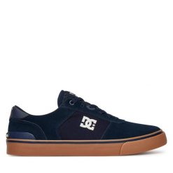 Tenisówki DC. Niebieskie trampki męskie DC, bez wzorów, bez zapięcia. Za 249.99 zł.