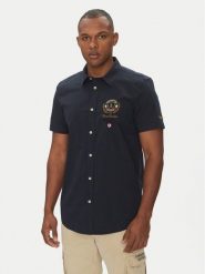 Aeronautica Militare Koszula 251CA1285CT3288 Granatowy Regular Fit. Niebieskie koszule męskie Aeronautica Militare, l, bez wzorów, z bawełny, bez kołnierzyka, bez ramiączek. Za 339.99 zł.
