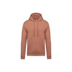 Bluza z kapturem Kariban. Brązowe bluzy z kapturem męskie KARIBAN, m, bez wzorów, z kapturem. Za 175.00 zł.