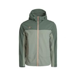 DOTHAN Lekka męska kurtka z kapturem, wodoodporna i wiatroodporna, oddychająca. Zielone kurtki męskie IZAS, m, bez wzorów, z elastanu, sportowe, bez ramiączek, z kapturem. Za 443.43 zł.