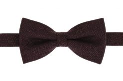 Wełniana Mucha Męska - His Story - Ciemne Bordo. Czerwone krawaty i muchy męskie His Story, z aplikacjami, z wełny, eleganckie. Za 49.00 zł.