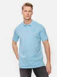 KARL LAGERFELD Polo 745028 542232 Niebieski Regular Fit. Niebieskie koszulki polo męskie KARL LAGERFELD, m, bez wzorów, z bawełny, bez kołnierzyka, bez ramiączek. Za 339.99 zł.