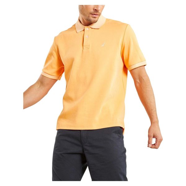 Koszulka Polo Męska Nautica Emory. Brązowe koszulki polo męskie Nautica, m, bez wzorów, z bawełny, eleganckie, bez kołnierzyka, bez ramiączek. Za 269.00 zł.