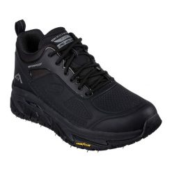 Buty męskie SKECHERS Arch Fit Road Walker Pyles Peak. Czarne buty trekkingowe męskie Skechers, bez wzorów, bez zapięcia, trekkingowe, skechers sport. Za 399.99 zł.