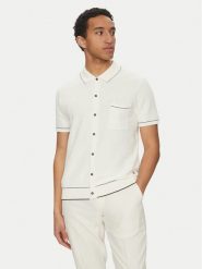 Liu Jo Sweter QA5040 MA71P Biały Regular Fit. Białe kardigany męskie Liu Jo, m, bez wzorów, z bawełny, bez ramiączek. Za 339.99 zł.