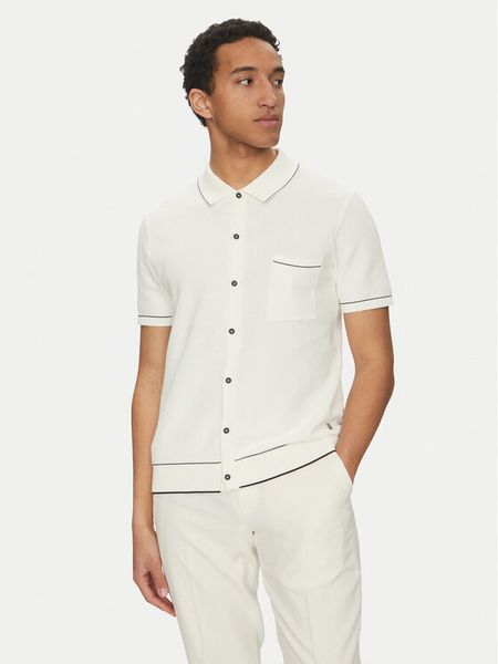 Liu Jo Sweter QA5040 MA71P Biały Regular Fit. Białe kardigany męskie Liu Jo, l, bez wzorów, z bawełny, bez ramiączek. Za 259.99 zł.