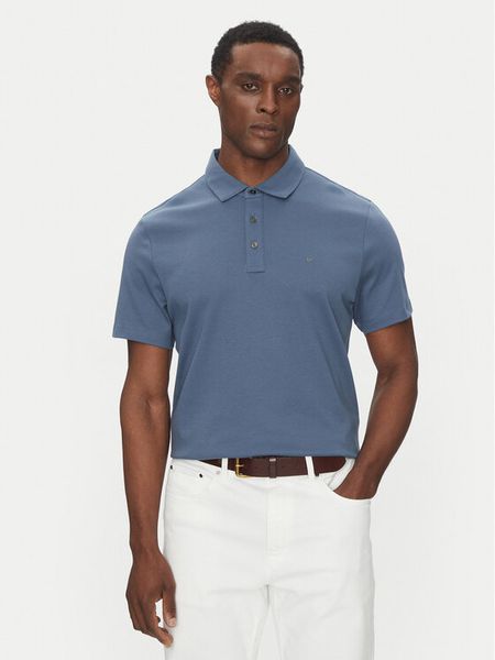 Michael Kors Polo CS15073C93 Niebieski Regular Fit. Niebieskie koszulki polo męskie Michael Kors, m, bez wzorów, z bawełny, bez kołnierzyka, bez ramiączek. Za 289.99 zł.