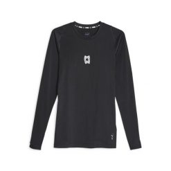 Męska koszulka z długim rękawem do koszykówki Hoops Team PUMA Black. Czarne bielizna termoaktywna męska Puma, m, bez wzorów, bez ramiączek, do koszykówki. Za 199.99 zł.