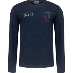T-shirt AERONAUTICA MILITARE Granatowy. Koszulki męskie z długim rękawem marki Aeronautica Militare. Za 380.00 zł.