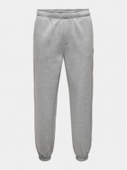 Only & Sons Spodnie dresowe Dan 22027583 Szary Relaxed Fit. Szare spodnie dresowe męskie Only & Sons, bez wzorów, z bawełny. Za 149.99 zł.