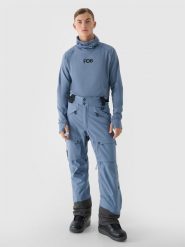 4F Spodnie snowboardowe membrana 10000 męskie - granatowe XXL. Niebieskie spodnie narciarskie i snowboardowe męskie 4f, bez wzorów, z dzianiny, narciarskie. W wyprzedaży za 299.99 zł.