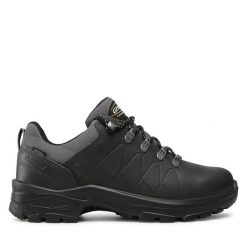 Trekkingi Grisport. Czarne buty trekkingowe męskie Grisport, bez wzorów, sportowe, bez obcasa, bez zapięcia. Za 249.99 zł.