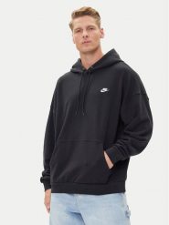 Nike Bluza Terry HJ1816 Czarny Oversize. Czarne bluzy nierozpinane męskie Nike, l, bez wzorów, z bawełny, bez ramiączek, bez kaptura. Za 279.99 zł.