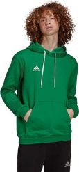 Bluza męska adidas Entrada 22 Sweat Hoodie zielona HI2141 XS. Zielone bluzy nierozpinane męskie ADIDAS, m, bez wzorów, bez ramiączek, bez kaptura. Za 154.50 zł.