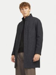 Jack & Jones Płaszcz wełniany Wilson 12259449 Czarny Regular Fit. Czarne płaszcze męskie Jack & Jones, na zimę, l, bez wzorów, z syntetyku, bez kaptura. Za 519.99 zł.