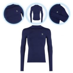 Longsleeve termoaktywny OneTeam GOAL DRY PLUS. Niebieskie bielizna termoaktywna męska ONETEAM, m, bez wzorów, bez ramiączek, narciarskie. Za 59.99 zł.