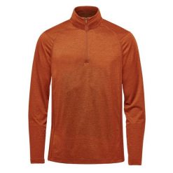 Bluza Męska Milano Quarter Zip. Brązowe bluzy nierozpinane męskie STORMTECH, m, bez wzorów, sportowe, bez ramiączek, bez kaptura. Za 227.99 zł.