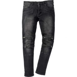 Dżinsy ze stretchem Skinny Fit Straight bonprix czarny denim. Jeansy męskie marki bonprix. Za 89.99 zł.