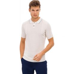 Galvanni koszulka polo męska Kingston M biały. Białe koszulki polo męskie Galvanni, m, bez wzorów, z materiału, klasyczne, bez kołnierzyka, bez ramiączek. Za 289.00 zł.