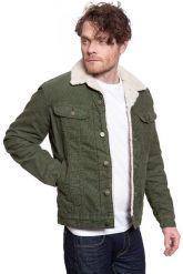 KURTKA ZIMOWA LEE SHERPA JACKET OLIVE GREEN L87AQM25 112122860. Zielone kurtki męskie Lee, na zimę, l, bez wzorów, z bawełny, eleganckie, bez ramiączek, bez kaptura. Za 369.99 zł.