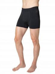 Bokserki termoaktywne Odlo Performance Light Eco Boxer - black. Czarne bielizna termoaktywna męska Odlo, m, bez wzorów. Za 199.24 zł.