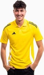 Adidas Koszulka męska adidas Tiro 24 Competition Polo żółta IV9144 XL. Żółte koszulki polo męskie ADIDAS, m, bez wzorów, bez kołnierzyka, bez ramiączek. Za 138.68 zł.