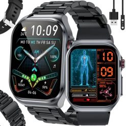 Zegarek SMARTWATCH Rubicon RNCF36 black/black silicon black metal band. Czarne zegarki smartwatch Rubicon. Za 391.84 zł.