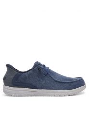 Skechers Mokasyny Melson-Coronado 210959/DEN Granatowy. Niebieskie mokasyny męskie Skechers, z materiału, bez zapięcia. Za 249.99 zł.