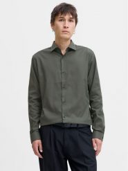 Jack & Jones Koszula Parker 12227385 Zielony Slim Fit. Zielone koszule męskie Jack & Jones, m, bez wzorów, z bawełny, bez kołnierzyka, bez ramiączek. Za 239.99 zł.