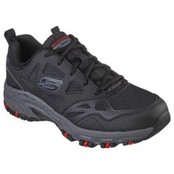 Buty trekkingowe męskie Skechers Hillcrest. Czarne buty trekkingowe męskie Skechers, bez wzorów, z materiału, bez zapięcia. Za 326.00 zł.