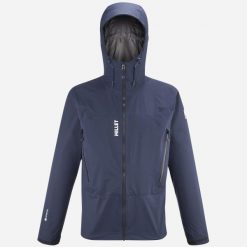 Kurtka z membraną męska MILLET M Kamet Light Gore-Tex przeciwdeszczowa granatowy. Niebieskie kurtki męskie Millet, m, bez wzorów, z gore-texu, bez ramiączek, bez kaptura. Za 1,259.00 zł.