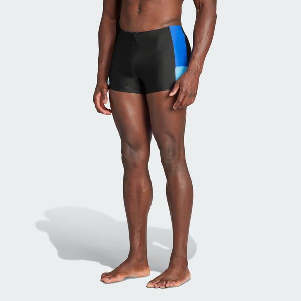 Bokserki Colorblock Swim. Czarne bokserki męskie ADIDAS, s, bez wzorów, z materiału. W wyprzedaży za 119.05 zł.