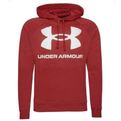 Bluza z kapturem Męska Rival Big Logo. Białe bluzy z kapturem męskie Under Armour, m, bez wzorów, z kapturem. W wyprzedaży za 232.80 zł.