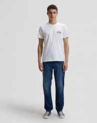 MĘSKA KOSZULKA LEE SMALL LOGO TEE BRIGHT WHITE 112376519. Białe t-shirty męskie Lee, m, bez wzorów, bez kołnierzyka, bez ramiączek. Za 79.99 zł.