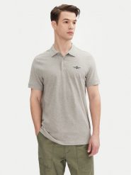 Aeronautica Militare Polo 251PO1843P191 Szary Regular Fit. Szare koszulki polo męskie Aeronautica Militare, m, bez wzorów, z bawełny, bez kołnierzyka, bez ramiączek. Za 179.99 zł.
