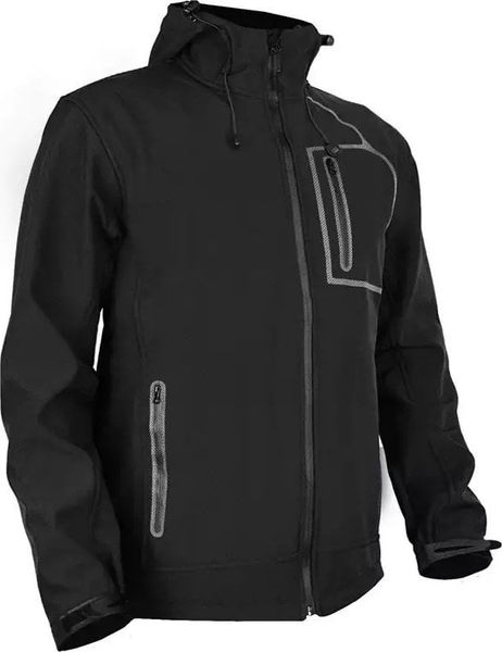 Kurtka męska Yato MENS JACKET SOFTSHELL STR_027_BLACK_L. Czarne kurtki męskie YATO, l, bez wzorów, z softshellu, bez kaptura. Za 176.44 zł.