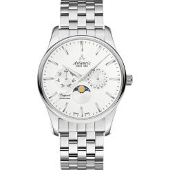 Zegarek Atlantic Męski Seaport 56555.41.21 Moon Phase Szafir srebrny. Szare zegarki męskie Atlantic. Za 1,570.00 zł.