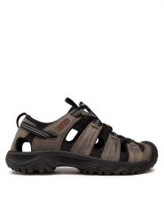 Keen Sandały Targhee III Sandal 1022428 Szary. Szare sandały męskie Keen, z nubiku, bez zapięcia. Za 319.99 zł.