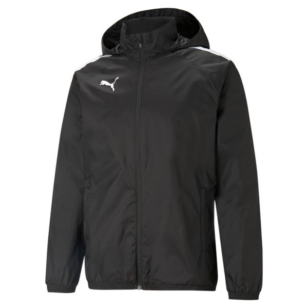 Puma teamLIGA All Weather kurtka. Czarne kurtki męskie Puma, xl, bez wzorów, sportowe, bez ramiączek, bez kaptura. Za 232.50 zł.