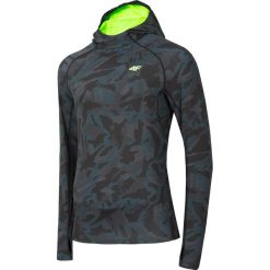 Bluza do biegania męska BLMF200 - morska zieleń allover. Bluzy rozpinane męskie marki 4f. Za 169.99 zł.