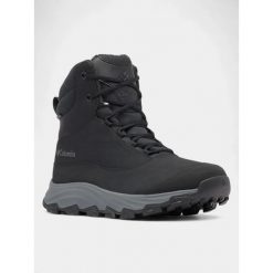 Moonboots Męskie Columbia Expeditionist Protect Omni-Heat. Czarne buty zimowe męskie Columbia, na zimę, bez wzorów, eleganckie, bez obcasa, bez zapięcia. W wyprzedaży za 594.15 zł.
