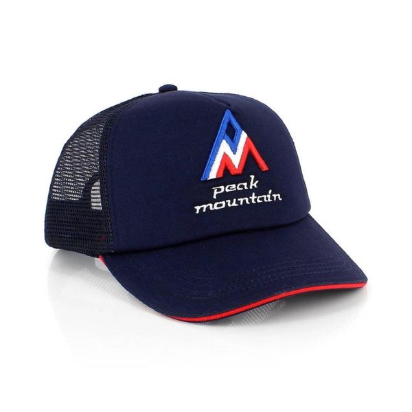 Czapka Peak Mountain Maces. Niebieskie czapki męskie Peak Mountain, bez wzorów. Za 106.00 zł.