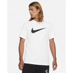 Koszulka sportowa męska Nike Icon Swoosh. Białe t-shirty sportowe męskie Nike, m, bez wzorów, sportowe, bez ramiączek. Za 181.00 zł.
