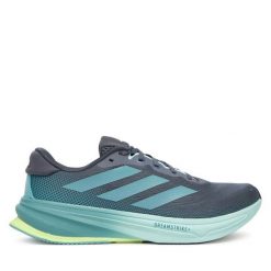 Buty do biegania adidas. Szare buty do biegania męskie ADIDAS, bez wzorów, bez zapięcia, do biegania. Za 499.99 zł.