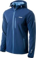 Kurtka męska Hi-Tec SOFTSHELL CAEN DRESS BLUES/COPEL BLUE XXL. Niebieskie kurtki softshell męskie Hi-tec, m, bez wzorów, z softshellu, bez kaptura. Za 193.50 zł.