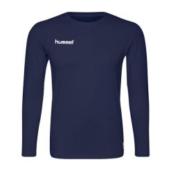 Koszulka termoaktywna z długim rękawem dla dorosłych Hummel First Performance. Niebieskie bielizna termoaktywna męska HUMMEL, xl, bez wzorów, z jersey, bez ramiączek. W wyprzedaży za 111.35 zł.