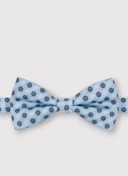 PAKO LORENTE – Niebieska mucha męska w mikrowzór. Niebieskie krawaty i muchy męskie Pako Lorente, bez wzorów, z poliesteru, eleganckie. Za 99.99 zł.
